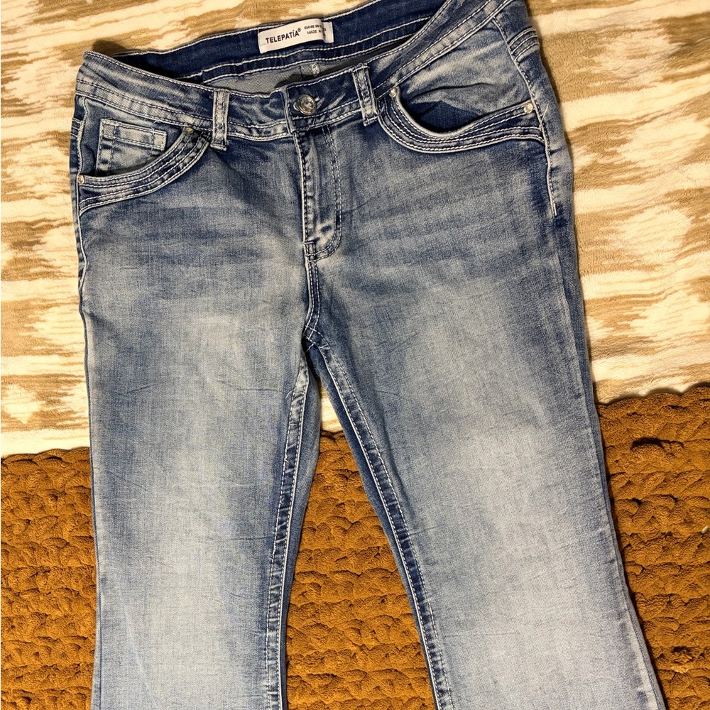 Telemark Light Blue Flare Jeans